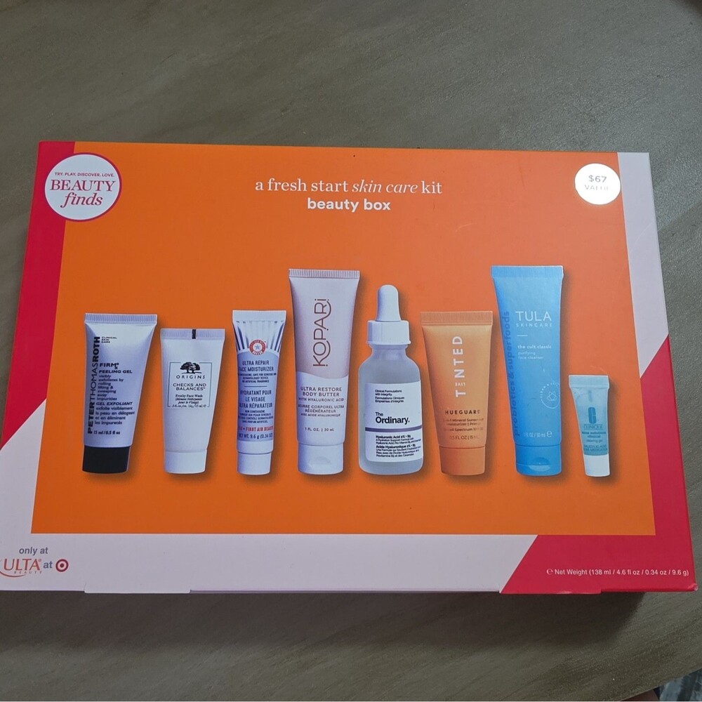 Ulta A Fresh Start Skin Care Kit Beauty Box 8 Products Travel Size NIB